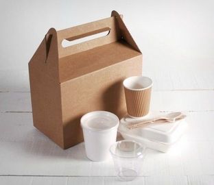 Kinghorn Takeaway Paper Bags, Tas Kertas Food Grade Dengan Gagang