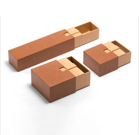 Handmade Kraft Karton Kotak Hadiah Kertas Mewah Untuk Kosmetik / Parfum